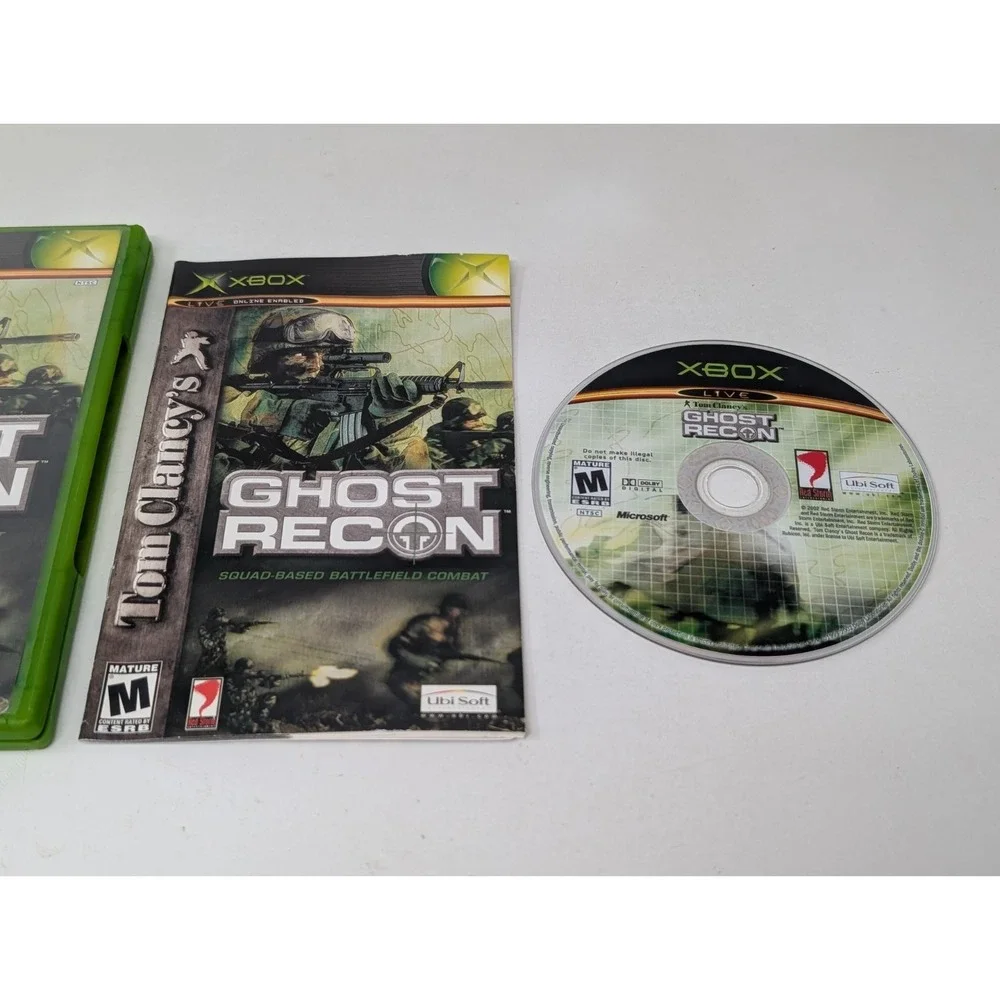 Tom‎ Clancy's Ghost Recon Original Microsoft Xbox 2002 CIB Complete Black Label